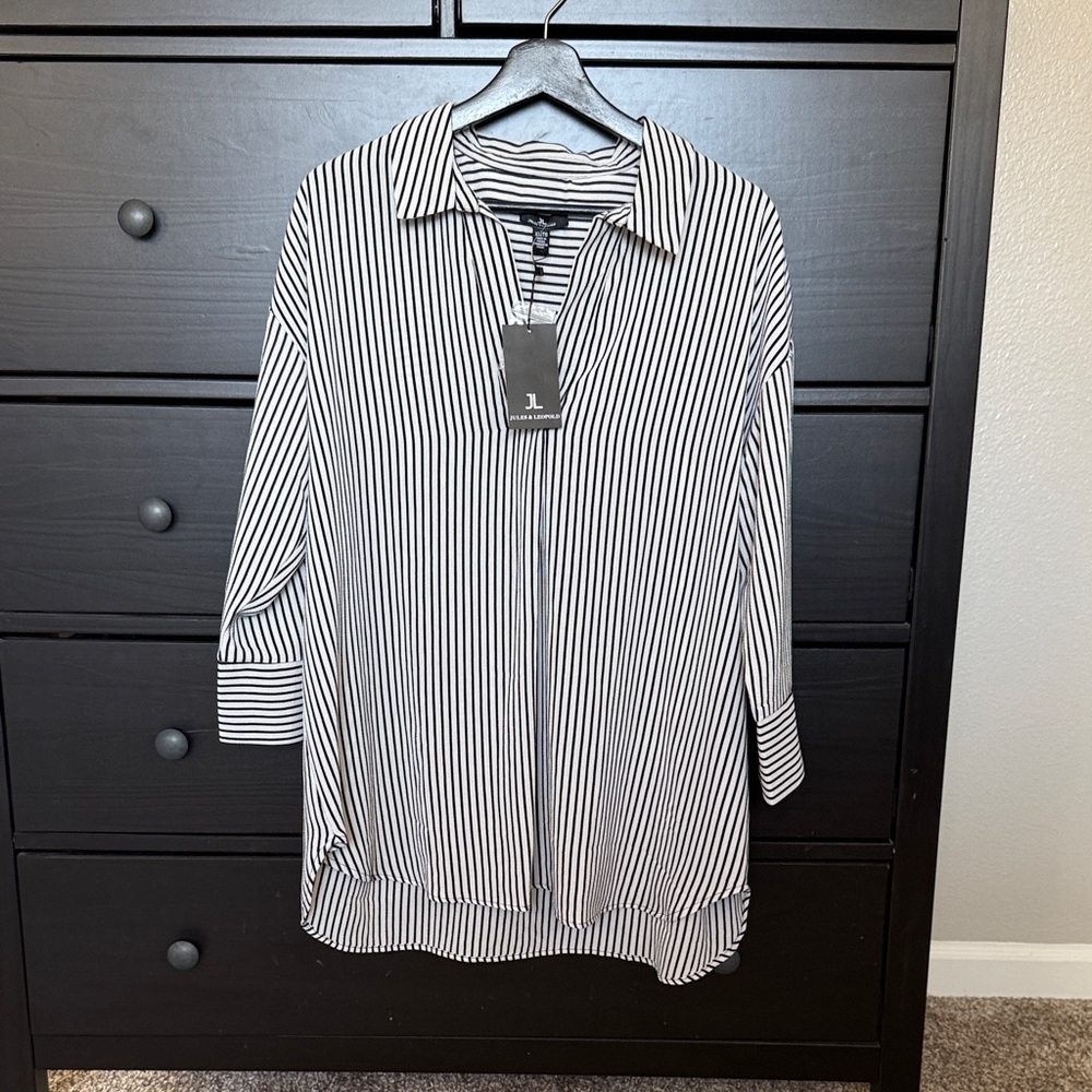Jules & Leopold Monochrome Striped Top